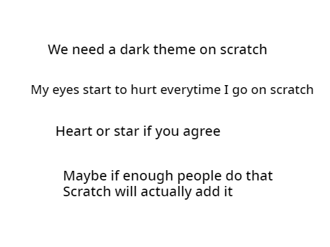 We need a dark theme