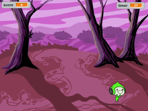 chase the mini creature!