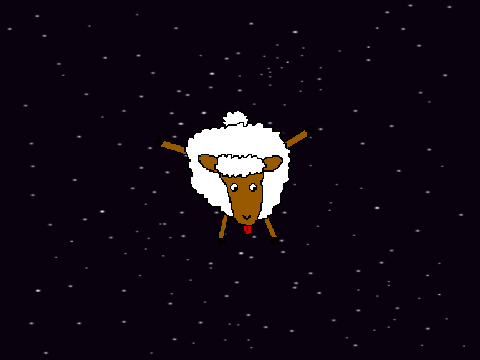  White sheep in Space!!