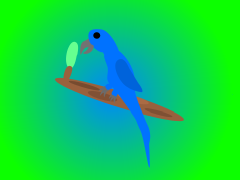Spixes macaw Vector picture