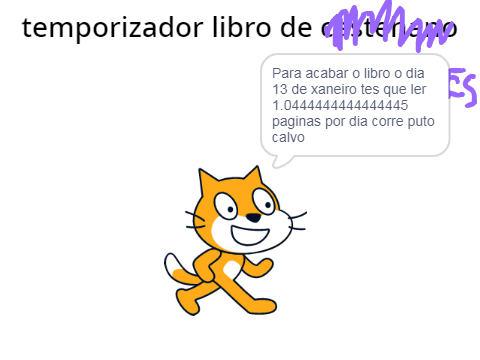 Tempo que falta para o examen do libro