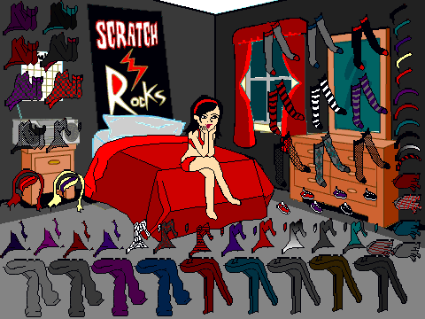 Drag & Drop Emo Dress Up