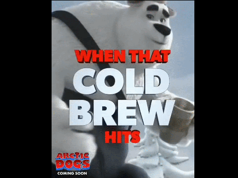 when that cold brew hits