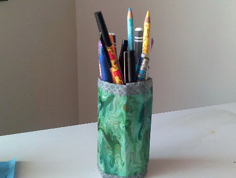 Cardboard DIY Pencil Holder!