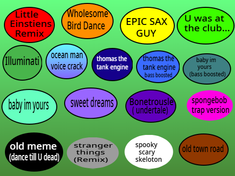 Meme songs #3