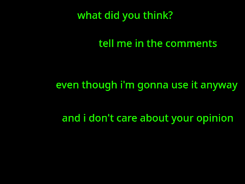My new intro.