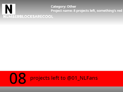 8 projects left, something's red