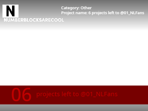 6 projects left to @01_NLFans