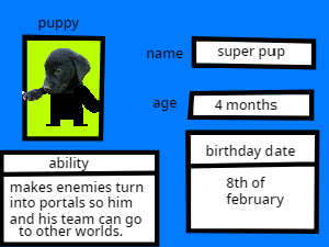 super pup stats.