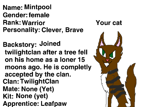 Clans of the Misty Lake Sign up: Mintpool