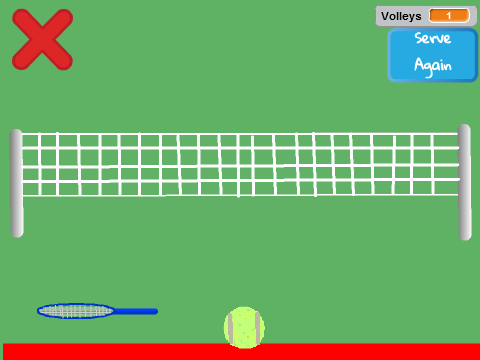 Tennis Volley Pong Game