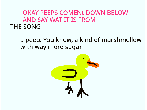 YO PEEPS