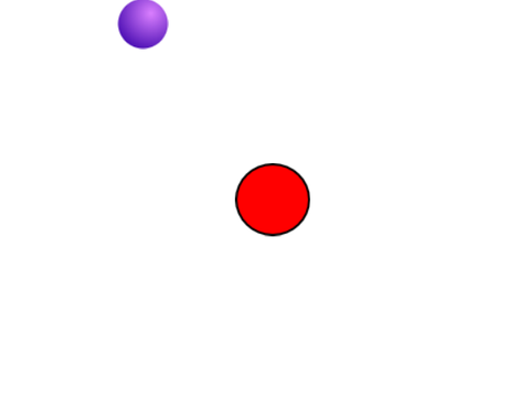 Ball touches lava ball