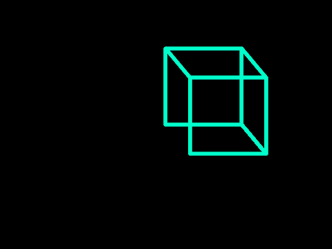 3D Cube (Coded without using z axis)
