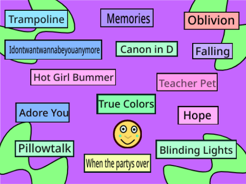 Songs for 8th grade 2019-2020