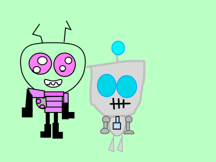 invader zim paint