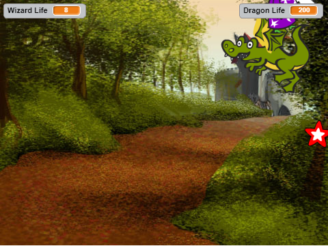 Wizard vs Dragon