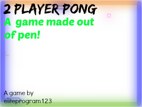 2 Player Pong