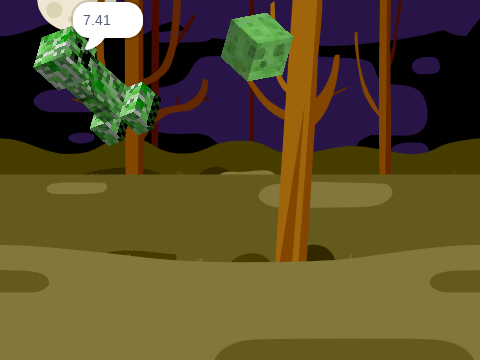 Slime doesn't like Creepers