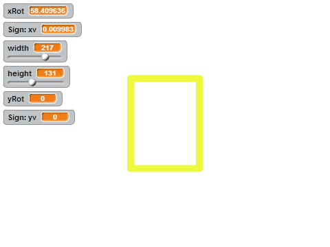 Rotating 3D Square                           