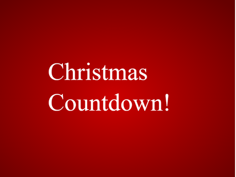 Christmas countdown!