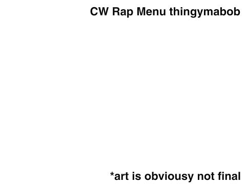 CW Rap - menu system