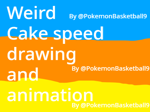 ~Weird Cake speed drawing and animation 