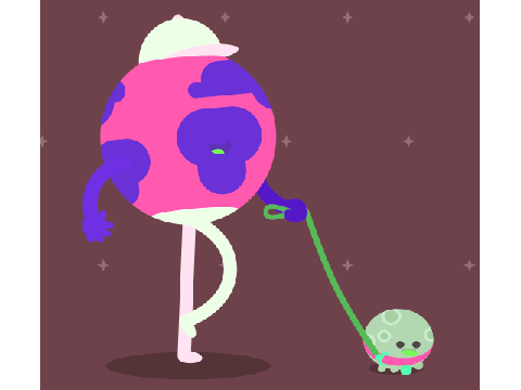 When the Earth has a pet moon... ~animated~