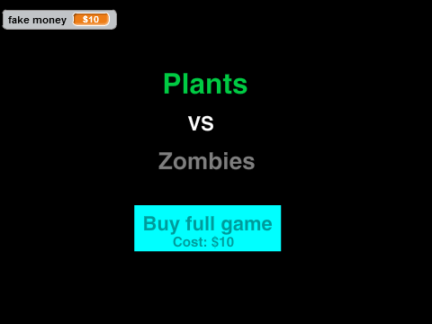 Plants Vs Zombies (on Scratch) better art