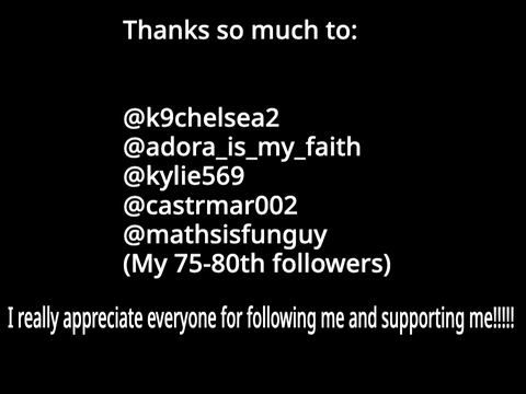 75-80th follower celebration!