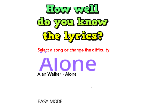 Do you know Alone? 