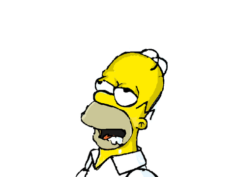 Homer~Outline Art!