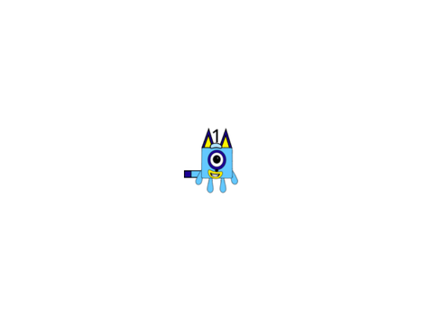 Bluey Characters as Numberblocks