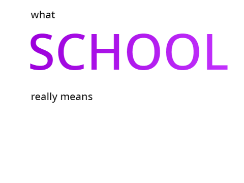 What School Really Means