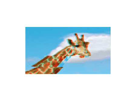 gif of a giraffe having a spasm