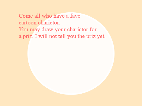 Fave Charictor Drawing Challenge