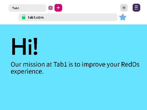 RedOS Browser tabs engine v0.4