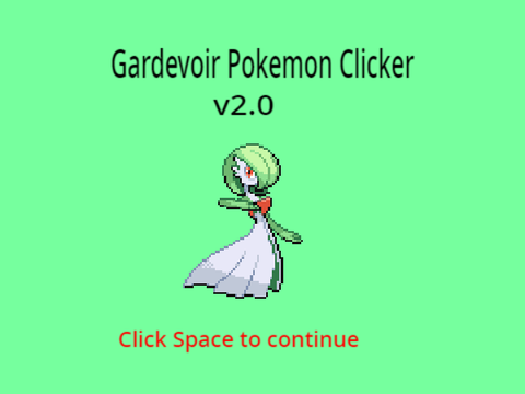 Gardevoir Pokemon Clicker v2.0(Mega Evolution Added!)