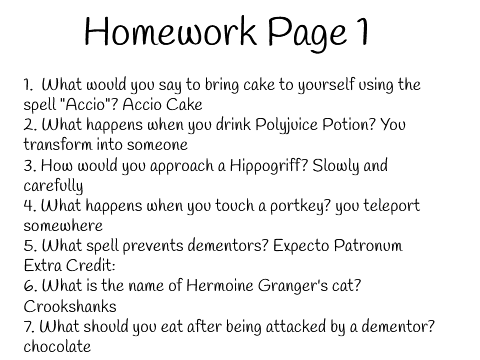Hogwarts Homework #1 remix