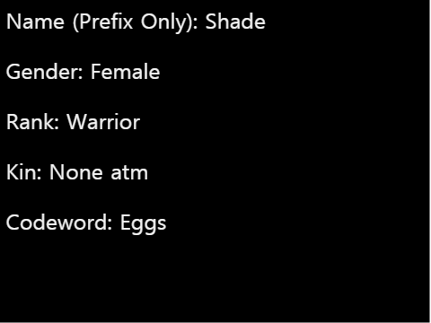 shade springclan bio
