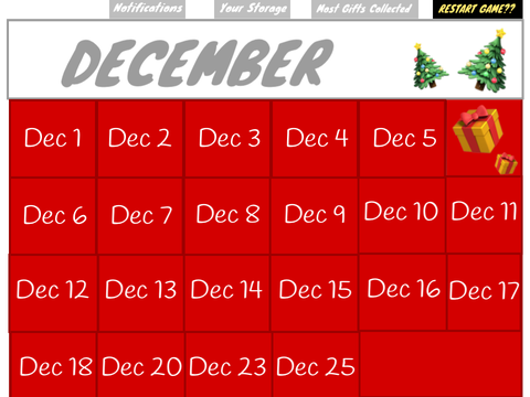 ❄️Event Calendar❄️ - CHRISTMAS SPECIAL