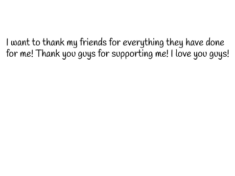 Thanks!