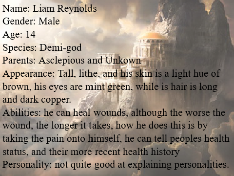 Liam Reynolds - Son of Asclepious