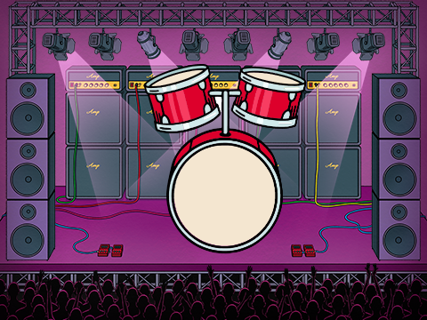 2 sounds drum kit