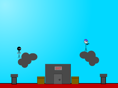 2 player battle w/ POWERUP