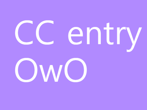 CC entry :3
