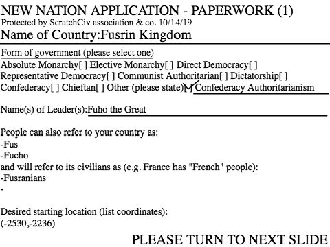Application for ScratchCiv