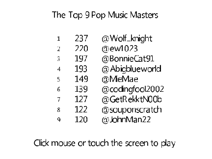 Pop Music Master !!! 