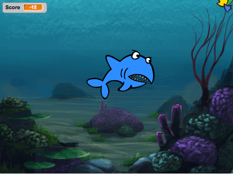 Shark and fish