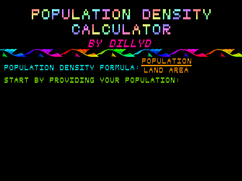 Population Density Calculator v1.1